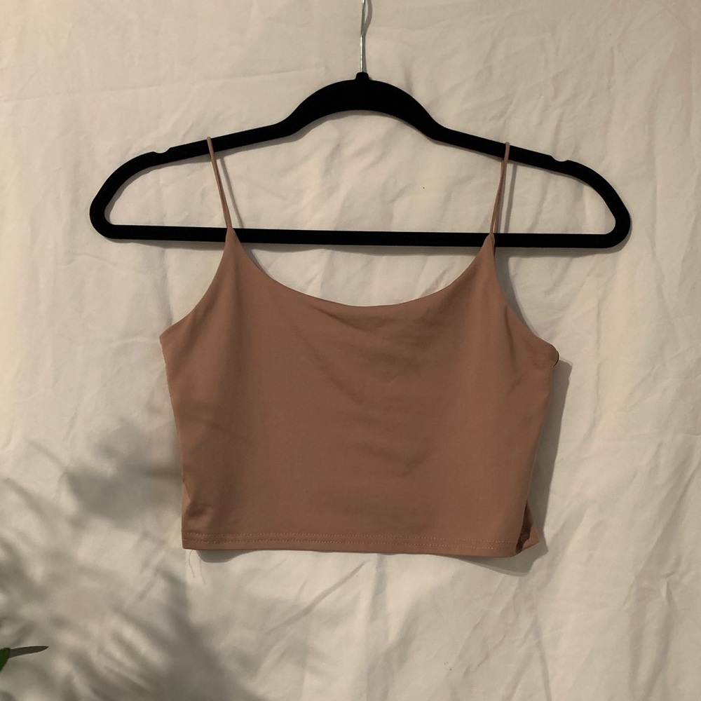 Seamless cami crop top | dusty rose/ rose gold